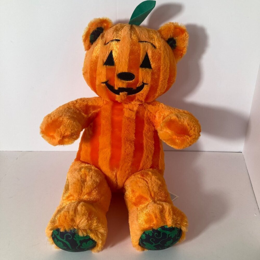 Build a‎ Bear Halloween The Beary Scary Bear O Lantern Plush Orange 19"